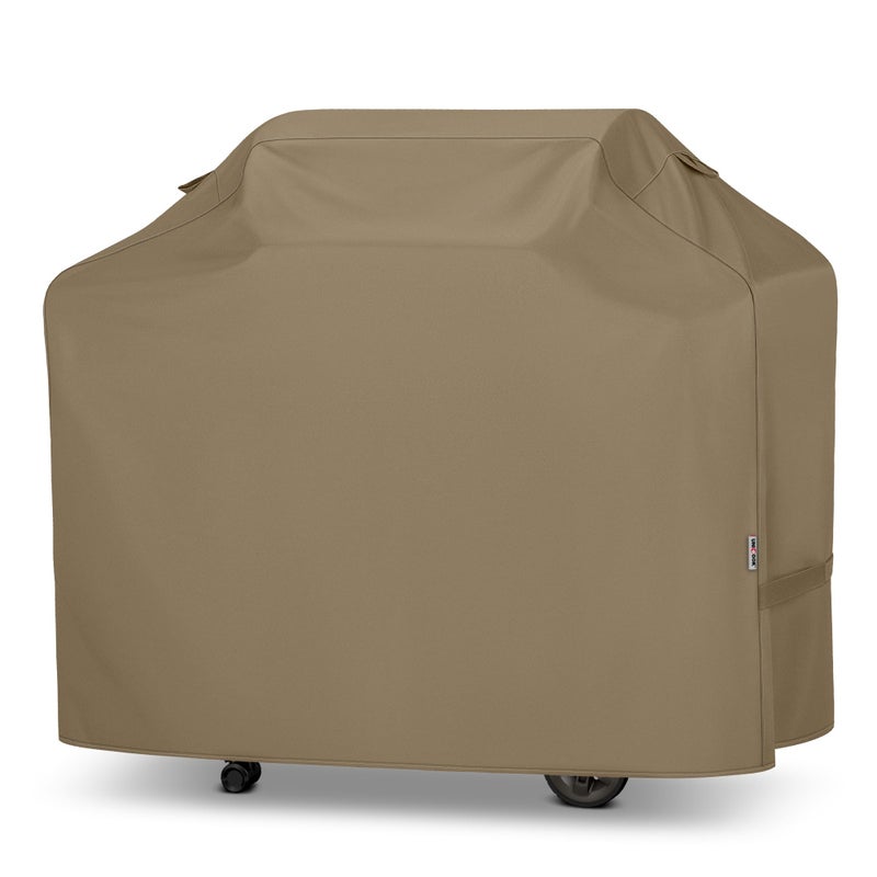 Unicook Grill Cover 60 Inch, Heavy Duty Waterproof Gas Grill Cover for Outside, Fade Resistant Barbecue Protector with Sealed Seam, Fits Weber Char-Broil Nexgrill BBQs up to 58" Wideï¼ŒNeutral Taupe - Image 1